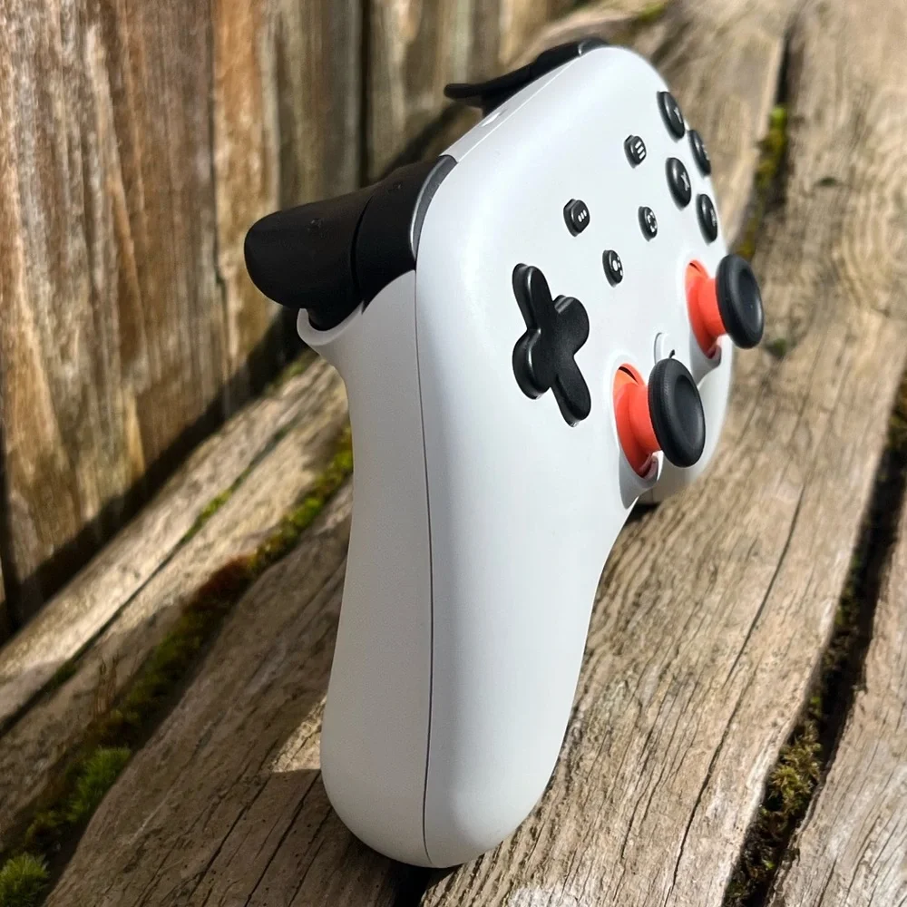 White Google Stadia Game Controller